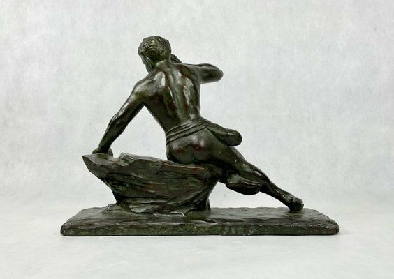 French No 172 Plaster Sculpture By R. Volpi For Ambivalenz, 1920s photo Art