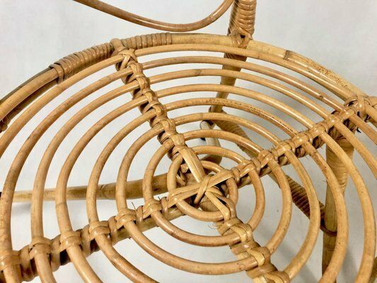 Bamboo Chairs Attributed To D. Van Sliedregt For Rohé Noordwolde, The Netherlands, 1950s, Set Of 2 photo vintage