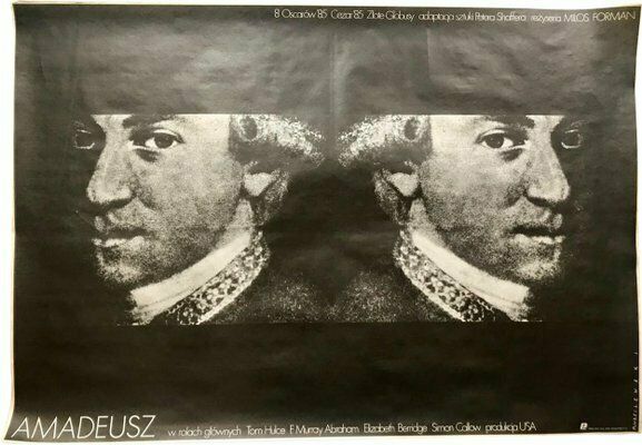 Film Poster Amadeusz By M. Wasilewski, 1986