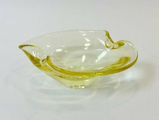 Art Glass Ashtray Attributed To Miloslav Klinger For železný Brod, 1960s photo furniture