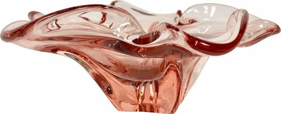 Art Glass Ashtray Attributed To Josef Hospodka For Chribska Sklarna, 1960s