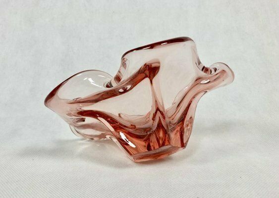 Art Glass Ashtray Attributed To Josef Hospodka For Chribska Sklarna, 1960s photo vintage