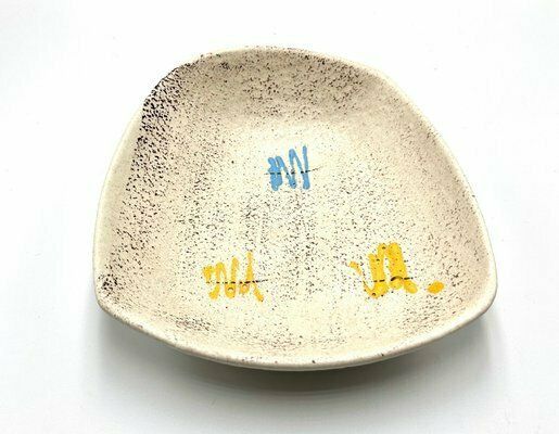 Mid Century Fat Lava No 339 Plate From Bay Keramik, 1960s photo for sale