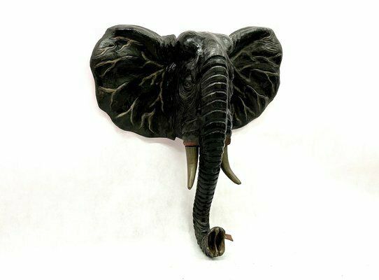 Balinese Artist, Carved Elephant Head, 1970s, Wood photo for sale