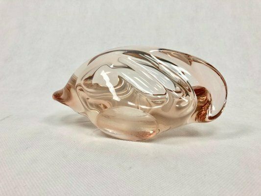 Glass Ashtray In Rose By Rudolf Beránek For Skrdlovice, 1960s photo 147.0