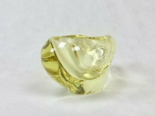 Art Glass Ashtray By Miloslav Klinger For železný Brod, 1960s photo buy