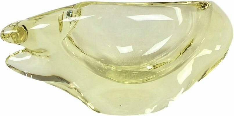 photo furniture Art Glass Ashtray By Miloslav Klinger For železný Brod, 1960s
