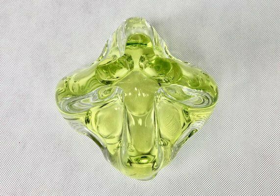 Art Glass Ashtray By Josef Hospodka For Chribska Sklarna, 1960s photo vinterior