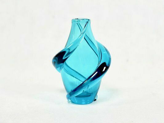 Art Glass Vas Attributed To Frantisek Zemek For železny Brod, 1950s photo for sale