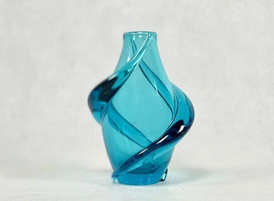Art Glass Vas Attributed To Frantisek Zemek For železny Brod, 1950s photo Home Decor
