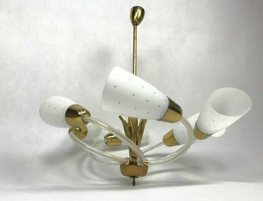 Bohemian Chandelier From Napako, Czech, 1960s photo Lighting