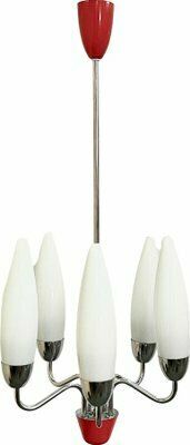 Mid Century Chandelier By Josef Hurka For Napako, 1960s