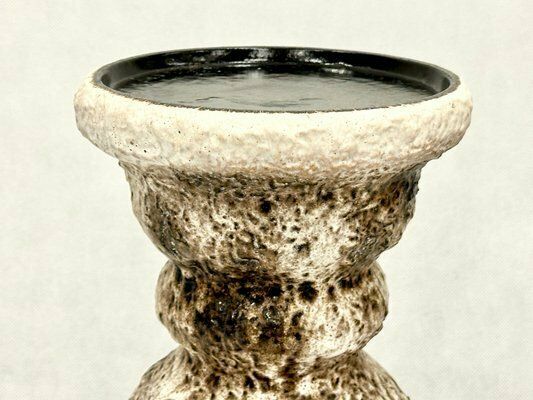 Large Fat Lava Ceramic Flower Stand, 1970s photo 294.0