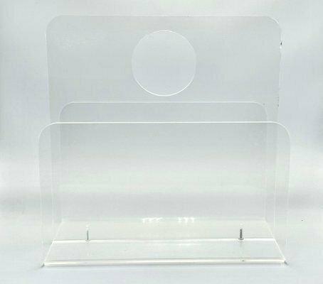Acrylic Glass Magazine Rack, 1970s photo for sale