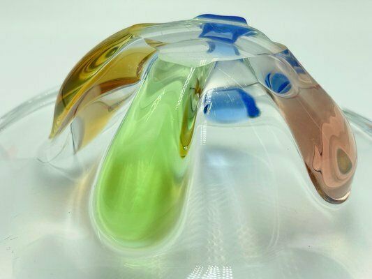 Art Glass Rhapsody Bowl Attributed To Frantisek Zemek For Sklarna Mstisov, 1960s photo furniture