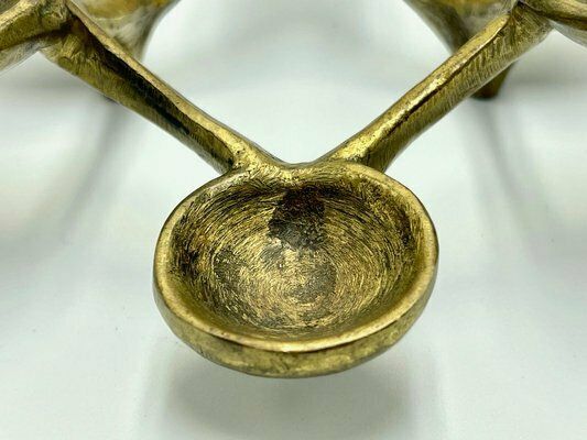 Brutalist Candleholder In Bronze In The Style Of Michael Harjes, 1960s photo 315.0