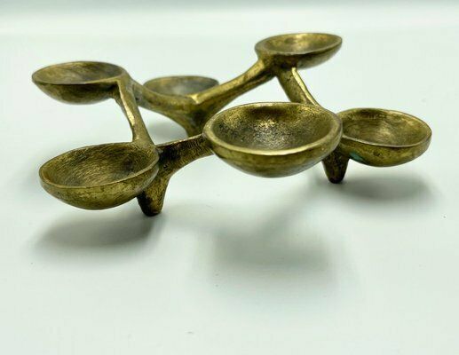 Brutalist Candleholder In Bronze In The Style Of Michael Harjes, 1960s photo buy