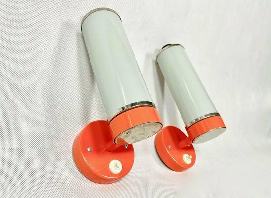 Roller Sconces By Josef Hurka For Napako, 1960s, Set Of 2 photo for sale