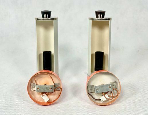 Roller Sconces By Josef Hurka For Napako, 1960s, Set Of 2 photo vintage
