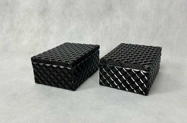 photo furniture Bohemian Hyite Box From Jablonecké Sklárny, 1960s, Set Of 2