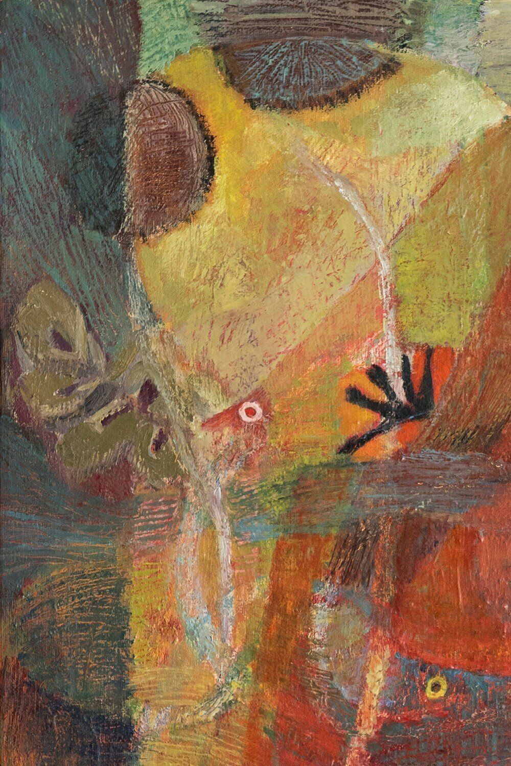 Suzanne Jean, 'Fonds Marins', Oil Painting On Canvas, 1952 photo for sale