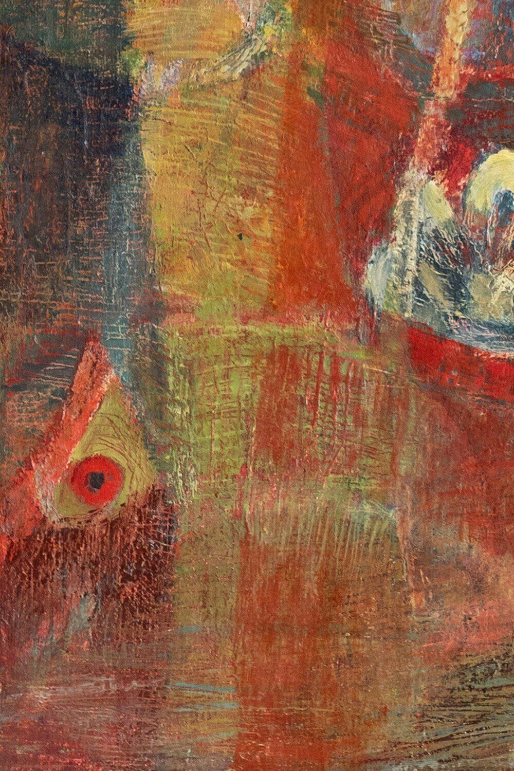 Suzanne Jean, 'Fonds Marins', Oil Painting On Canvas, 1952 photo vinterior