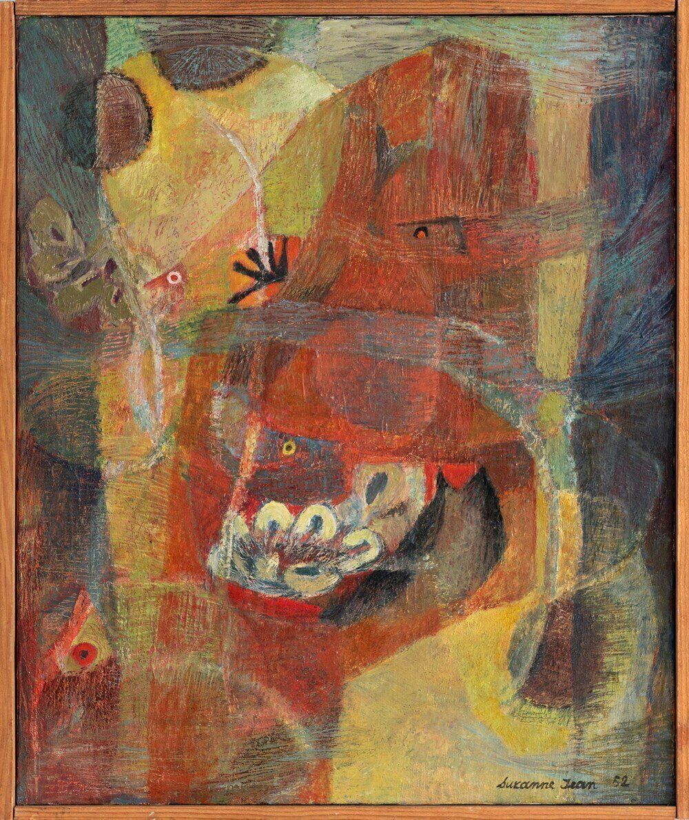 Suzanne Jean, 'Fonds Marins', Oil Painting On Canvas, 1952 photo buy