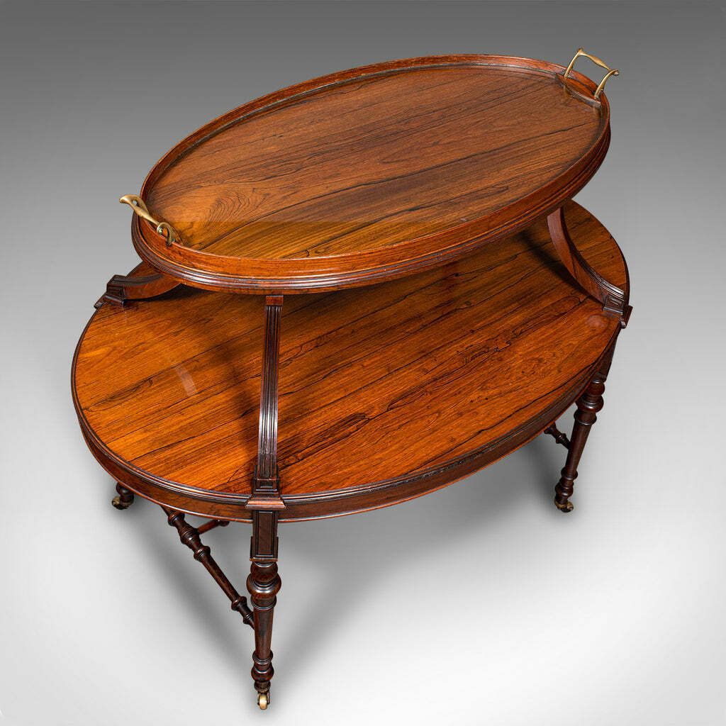 Antique Display Serving Table, English, Two Tier, Butler's Buffet Stand, Regency photo buy