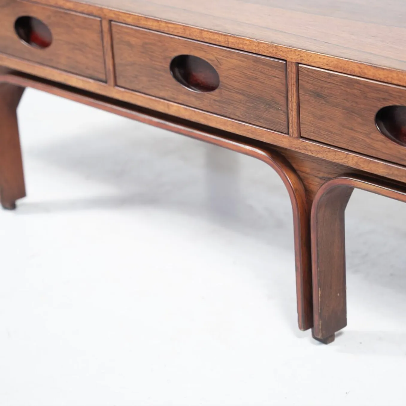 Mid Century Gianfranco Frattini, Wooden Coffee Table For Bernini, Italy, 1960s photo furniture