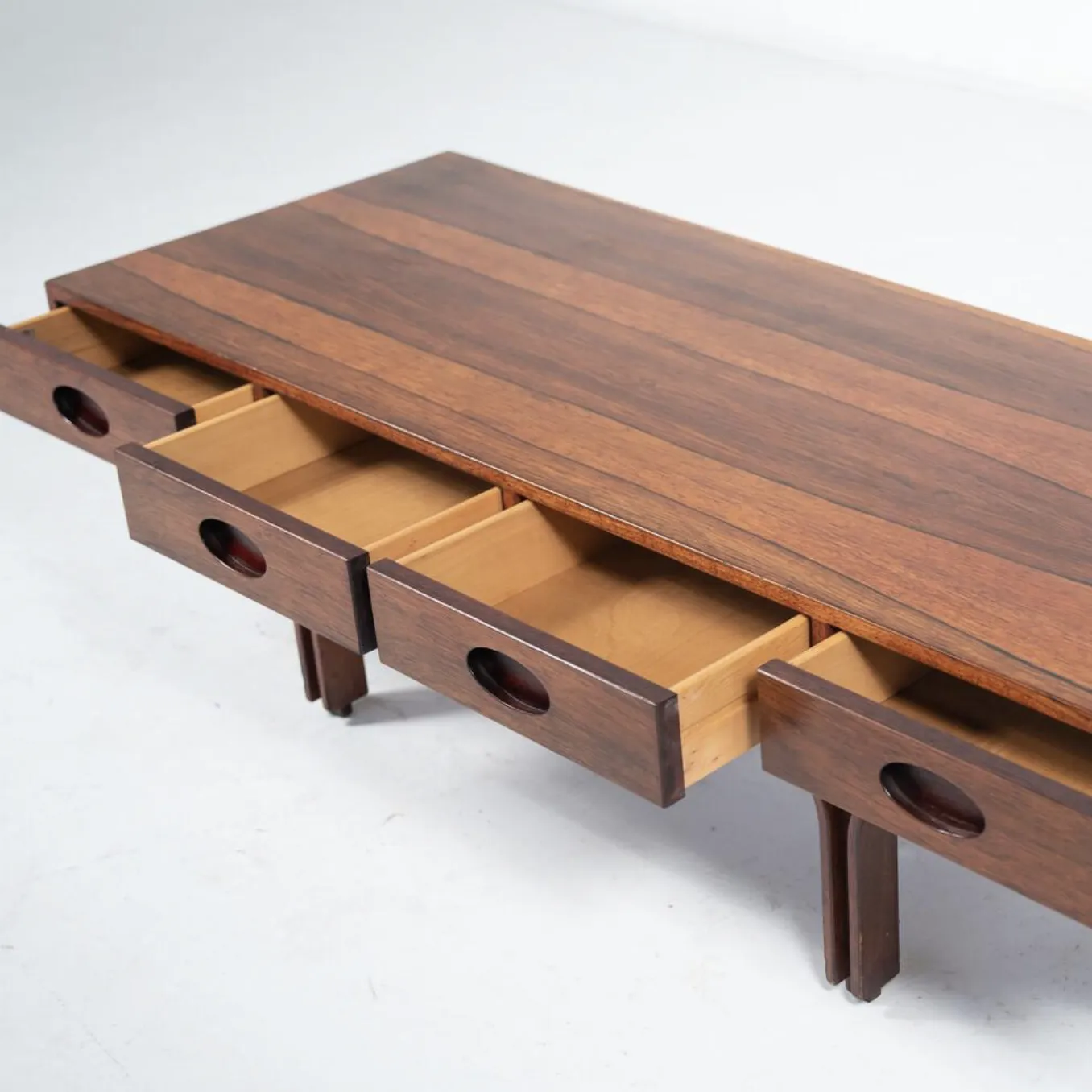 Mid Century Gianfranco Frattini, Wooden Coffee Table For Bernini, Italy, 1960s photo 4320.0