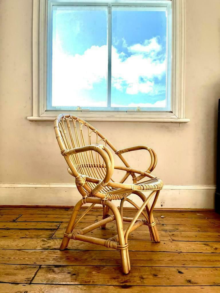 photo buy Mid Century French Bamboo Chair