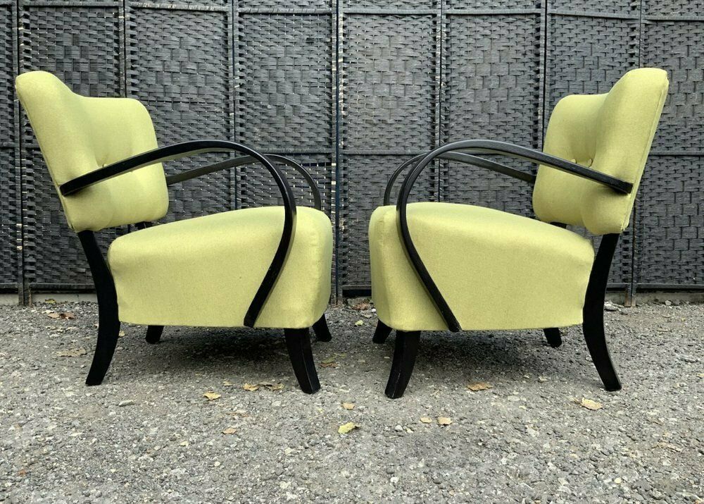 H237 Armchairs By Jindrich Halabala For Up Závody, 1930s, Set Of 2