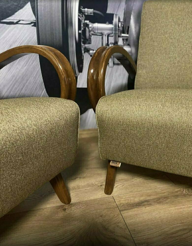 Art Deco Armchairs By Jindřich Halabala For Up Závody, 1930s, Set Of 2 photo for sale