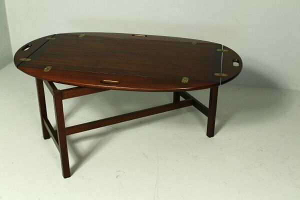 Oval Butlers Tray On Stand, England, 1970s photo Furniture