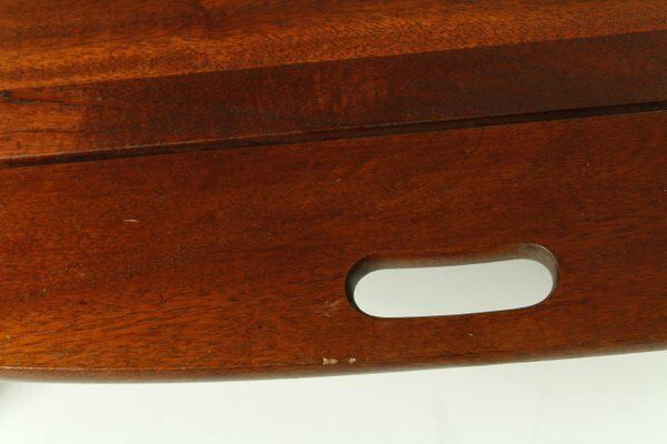 Oval Butlers Tray On Stand, England, 1970s photo 284.0