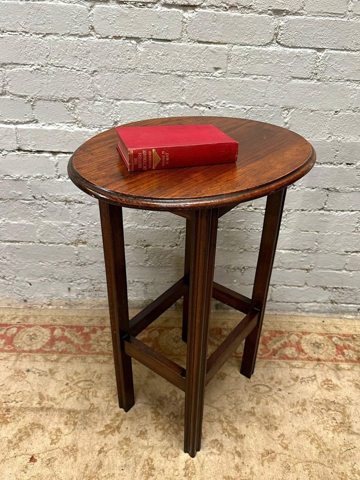 Antique Edwardian Oak Coffee Table / Circa 1910 / Oval Top photo furniture