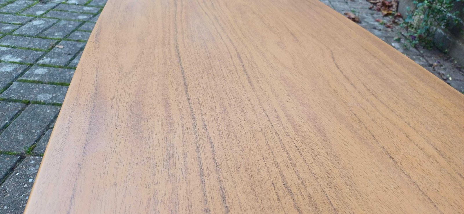 Classic Large Wood Effect Melamine Mid Century Retro Vintage Coffee Table Sleek And Funky! photo vinterior