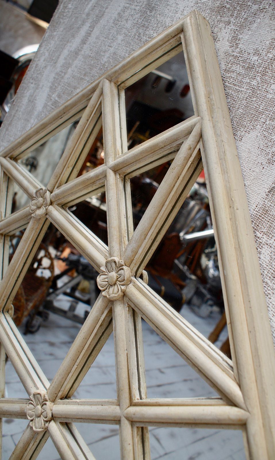Scottish Turn Of The Century Astra Glaze Window Mirror photo for sale