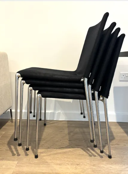 B&B Italia / Maxalto Set Of 4 Alma Dining Chairs photo vinterior