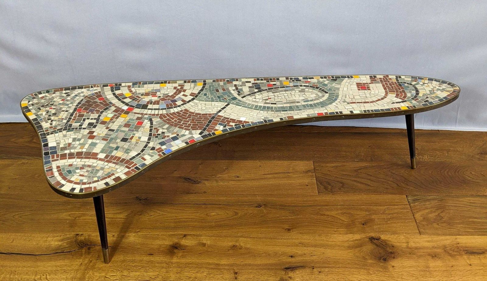 Midcentury Modern Mosaic Coffee Table, In The Style Of Berthold Müller photo for sale