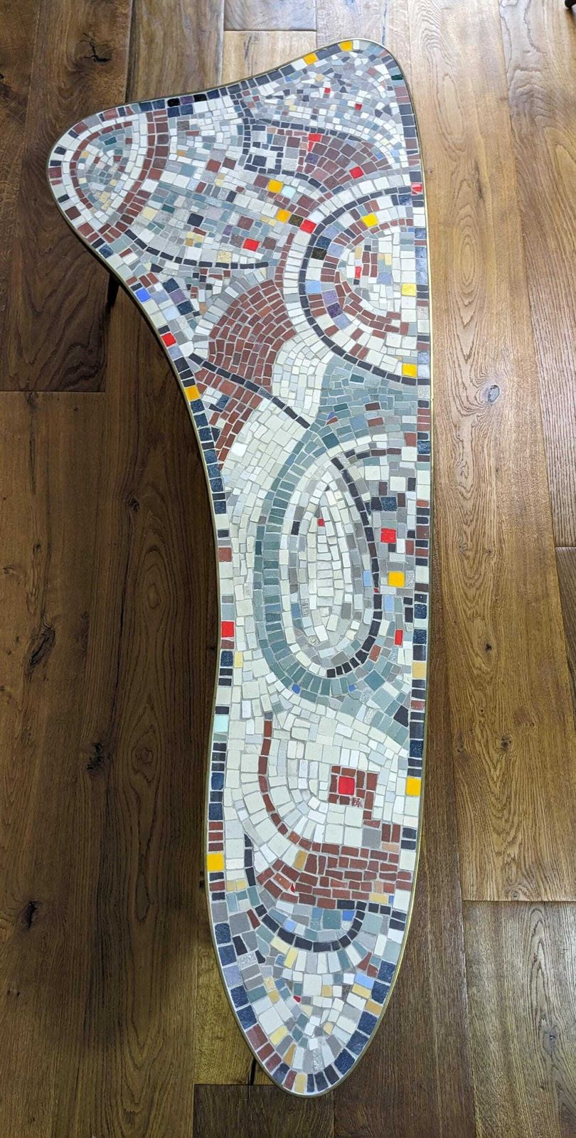 Midcentury Modern Mosaic Coffee Table, In The Style Of Berthold Müller photo vinterior