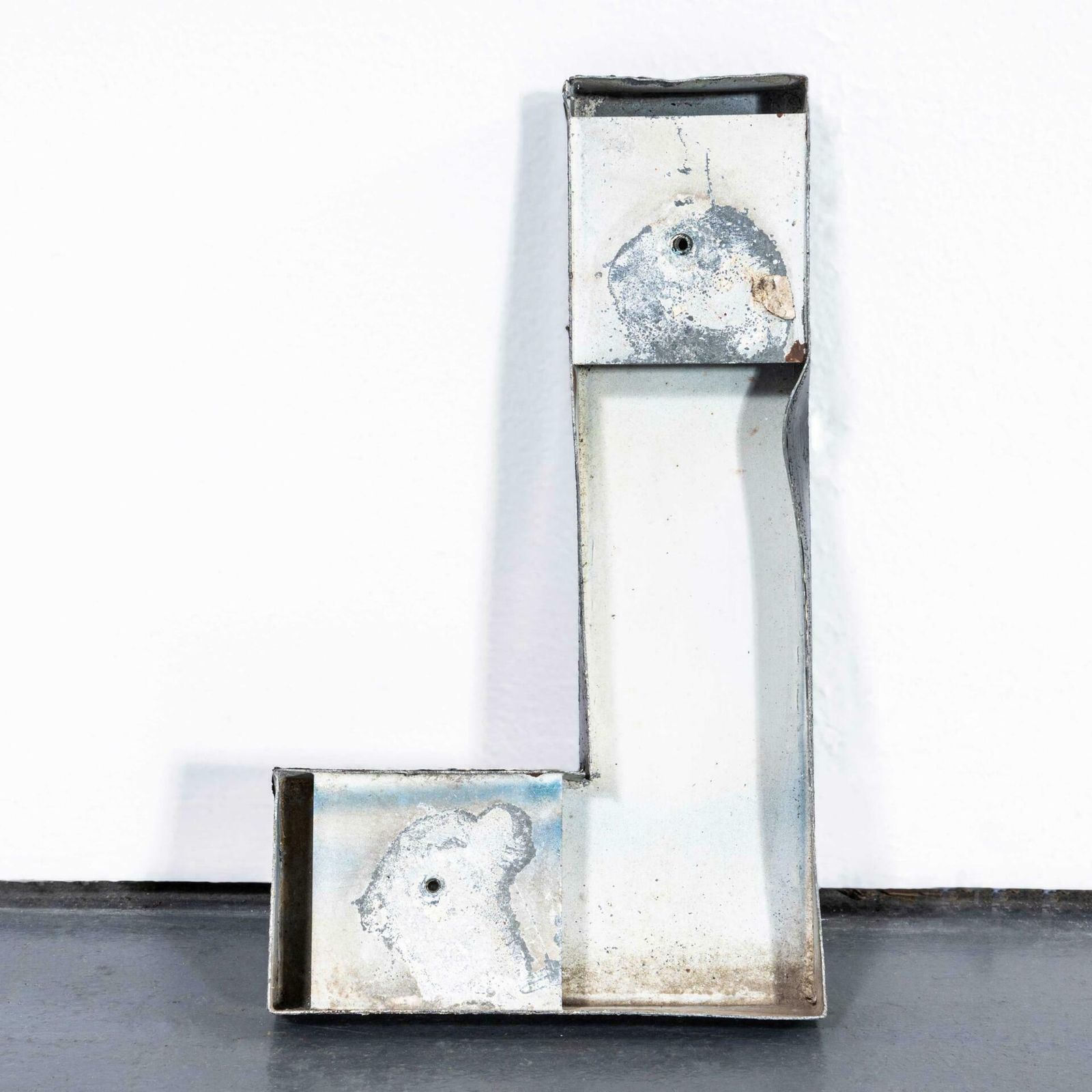 1950’s French Zinc Letters – Letter Black L photo furniture