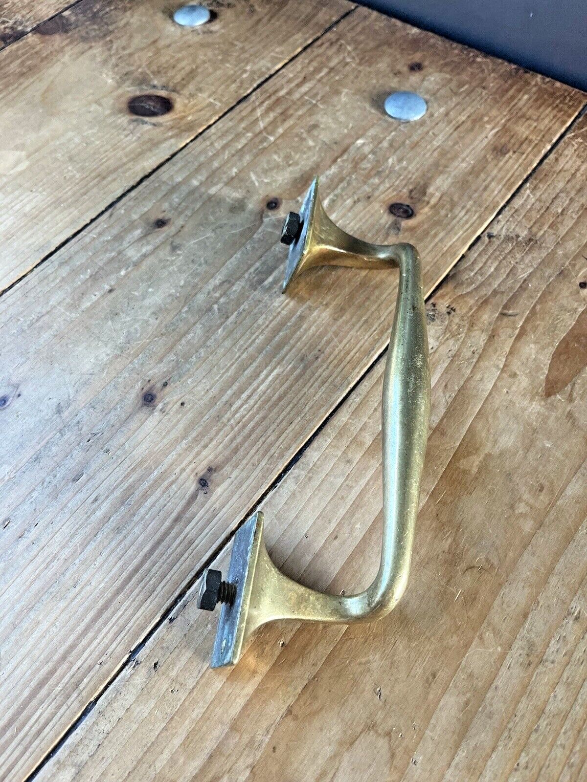 Good Quality Antique Art Nouveau Brass Door Handle Drawer Cabinet Chest Pull photo vinterior