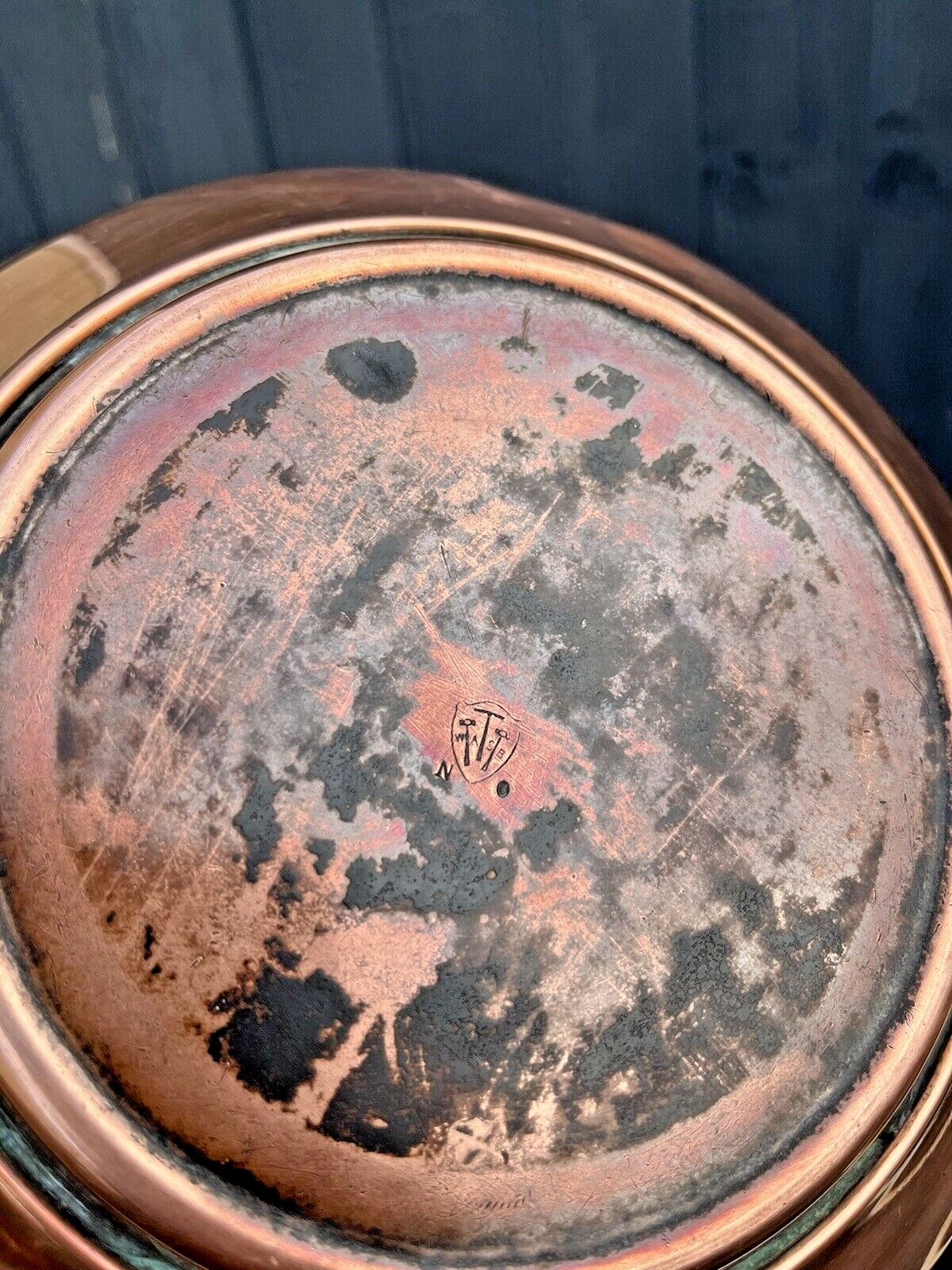 photo vinterior Antique Arts & Crafts C1880 W.A.S Benson Copper & Bronze Kettle Woven Handle