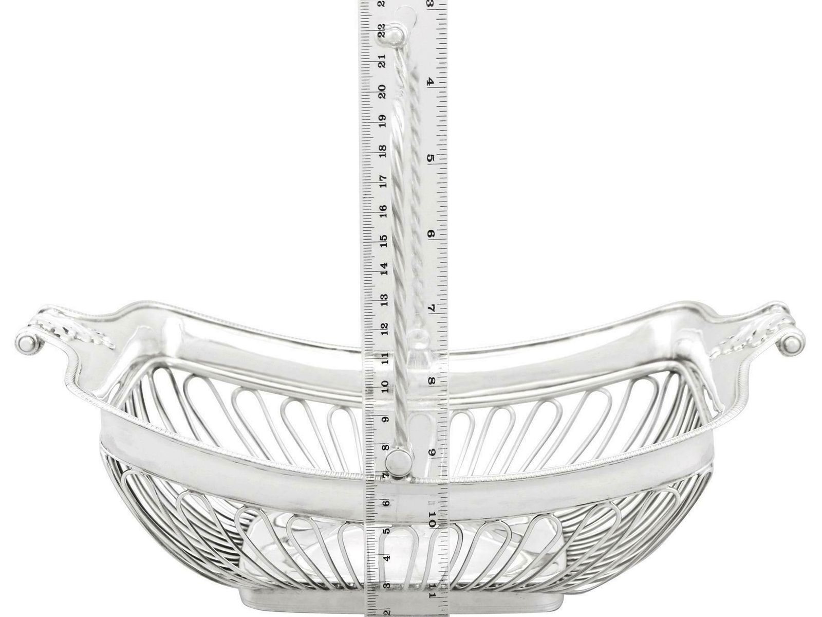photo furniture John Winter & Co. 1806 Antique Sterling Silver Basket