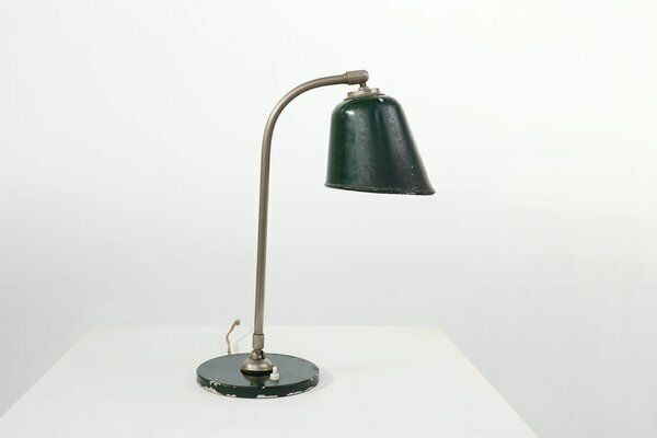 Vintage Industral Metal Desk Lamp, France, 1920s photo vinterior