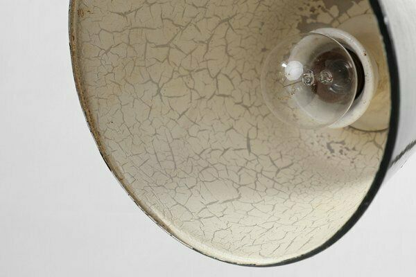 Vintage Industral Metal Desk Lamp, France, 1920s photo buy