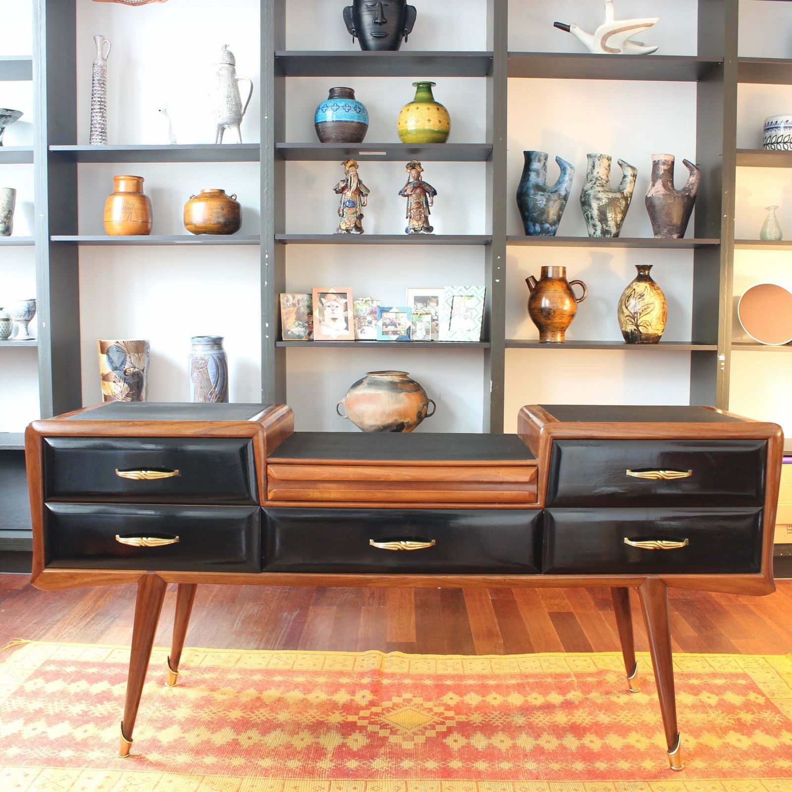 Mid Century Italian Console Table By The Consorzio La Permanente Mobili (Circa 1960s) photo for sale