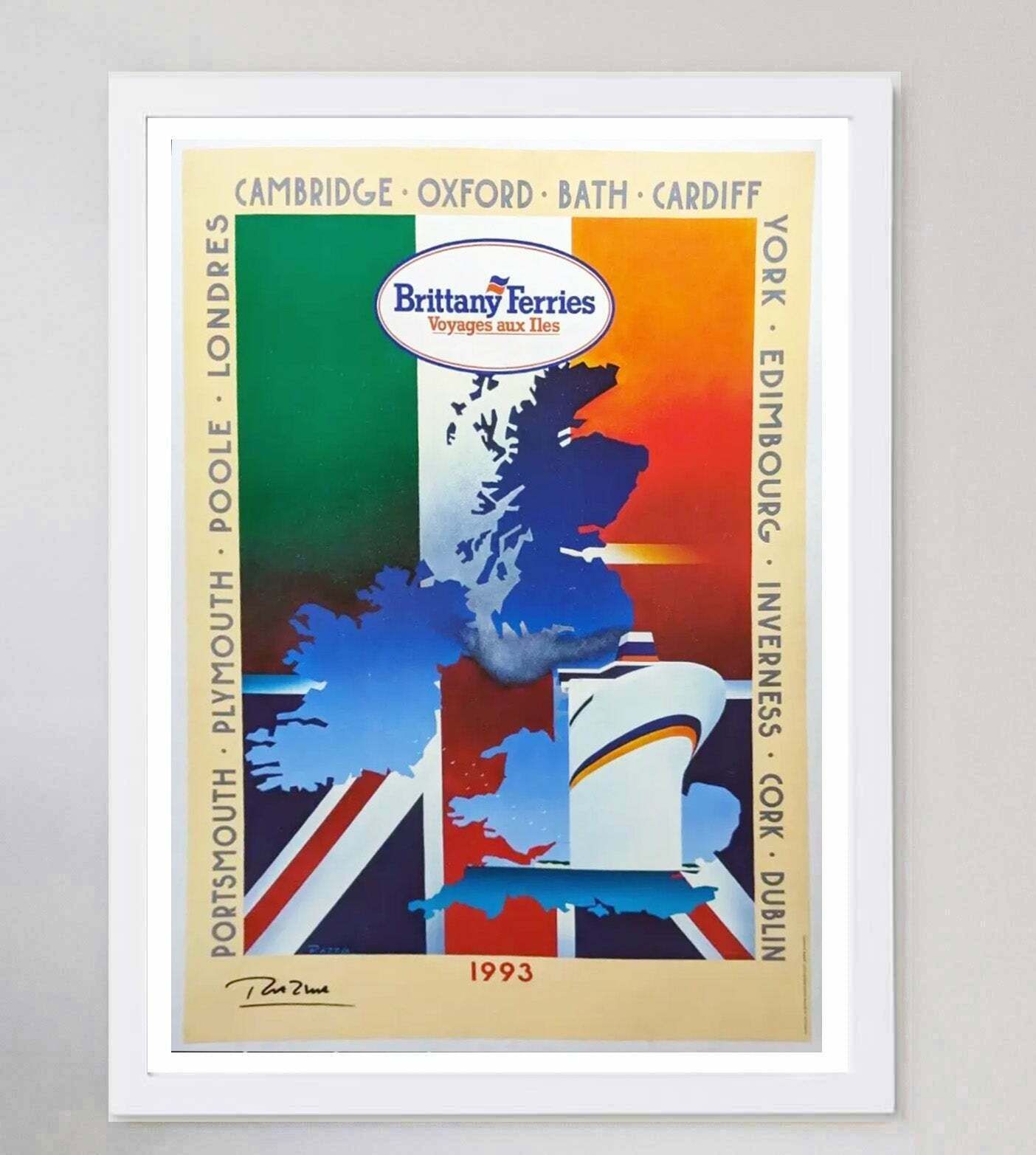 Brittany Ferries   Razzia  , Original Vintage Poster photo for sale