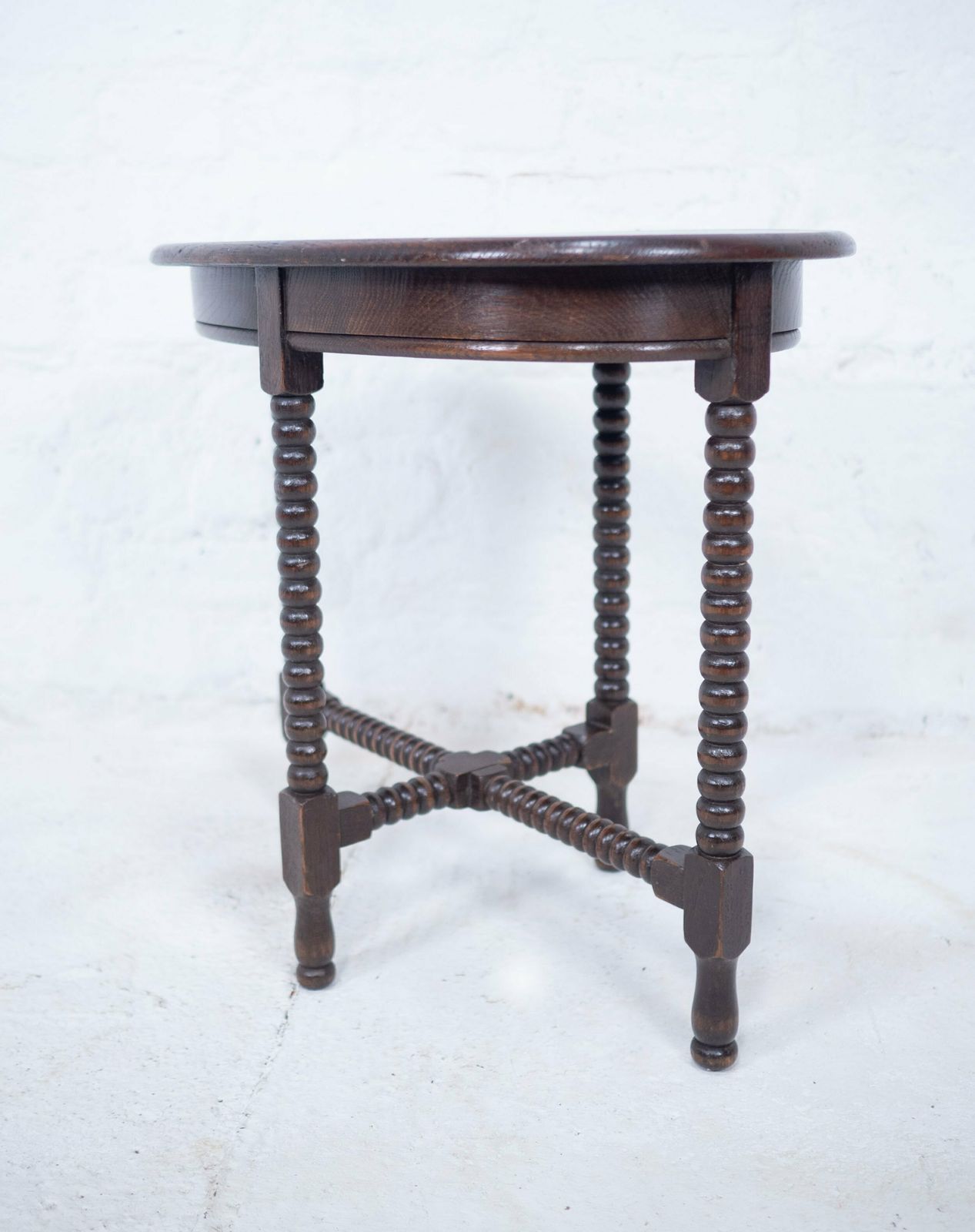 Antique French Bobbin Side Table photo furniture